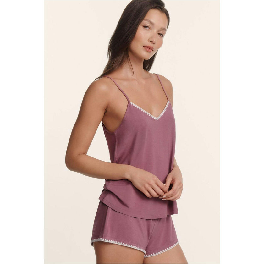 Frida TENCEL™ Cami & Short PJ Set, Purple