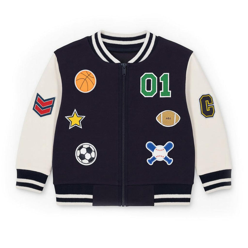 French Terry Varsity Sports Jacket
