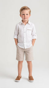 Ashton Linen Top and Shorts Set
