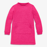 Kids cozy fleece sweatshirt dress