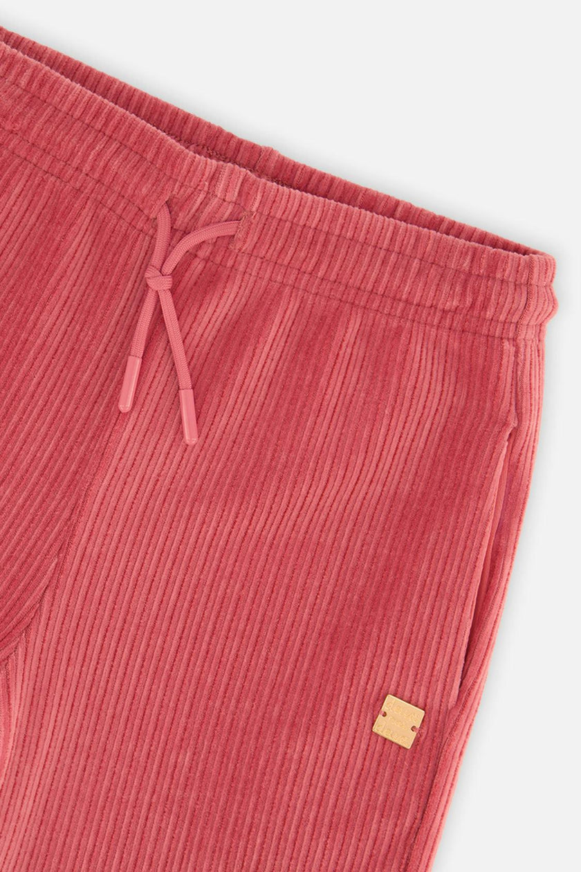 Velour Flare Pants Raspberry Pink