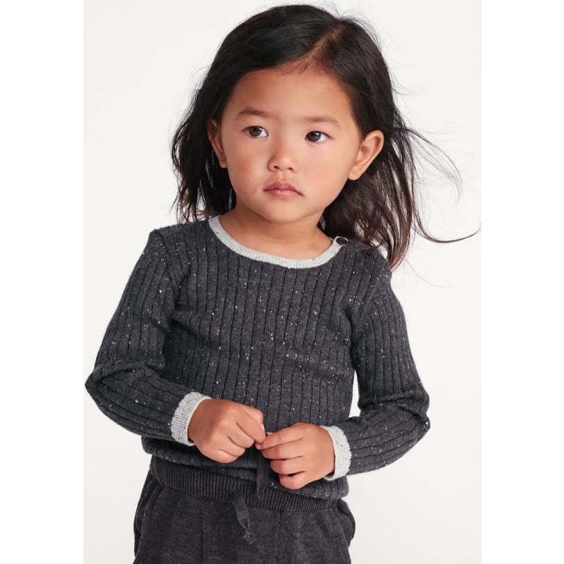 Baby Boys Hug Me Ribbed Contrast Trim Long Sleeve Top