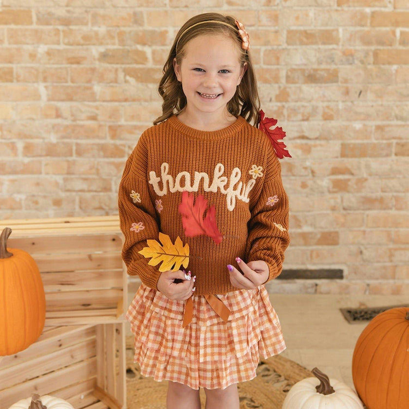 Cinnamon Plaid Tulle Bow Headband