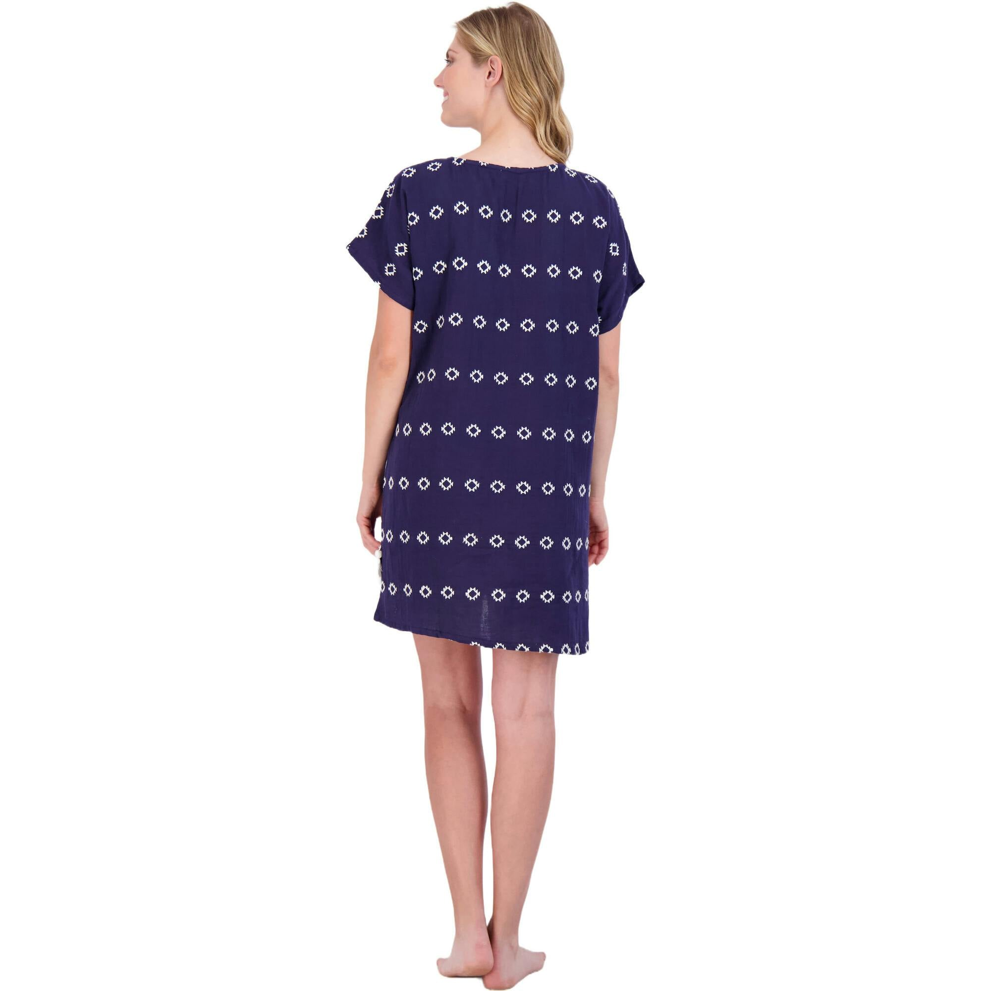 Women's Capucine Embroidered Mini Caftan Dress