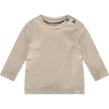 Ribbed Round Neck Long Sleeve T-Shirt