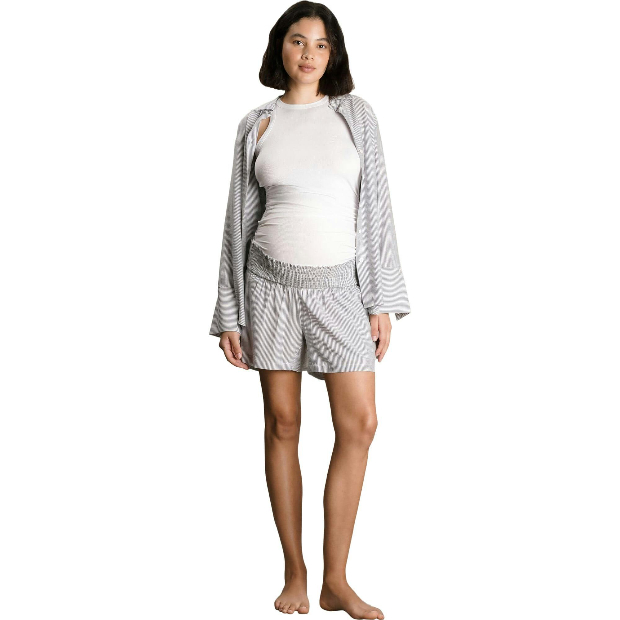 Women's The Ribbed Ruched Maternity Tank
