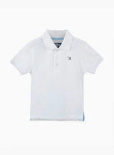 Harry Piqué Polo in White