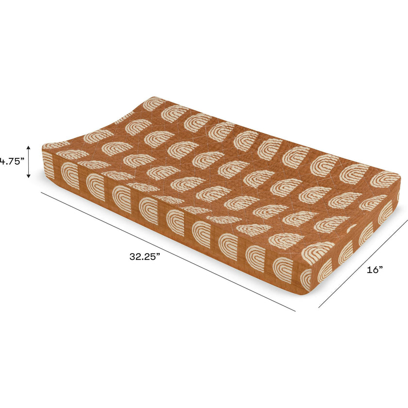 Organic Muslin Cotton Quilted Changing Pad Cover
