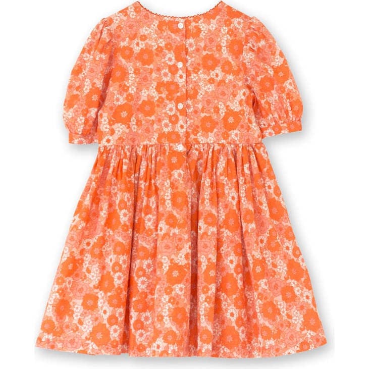 Girls Dress with Puff Sleeves