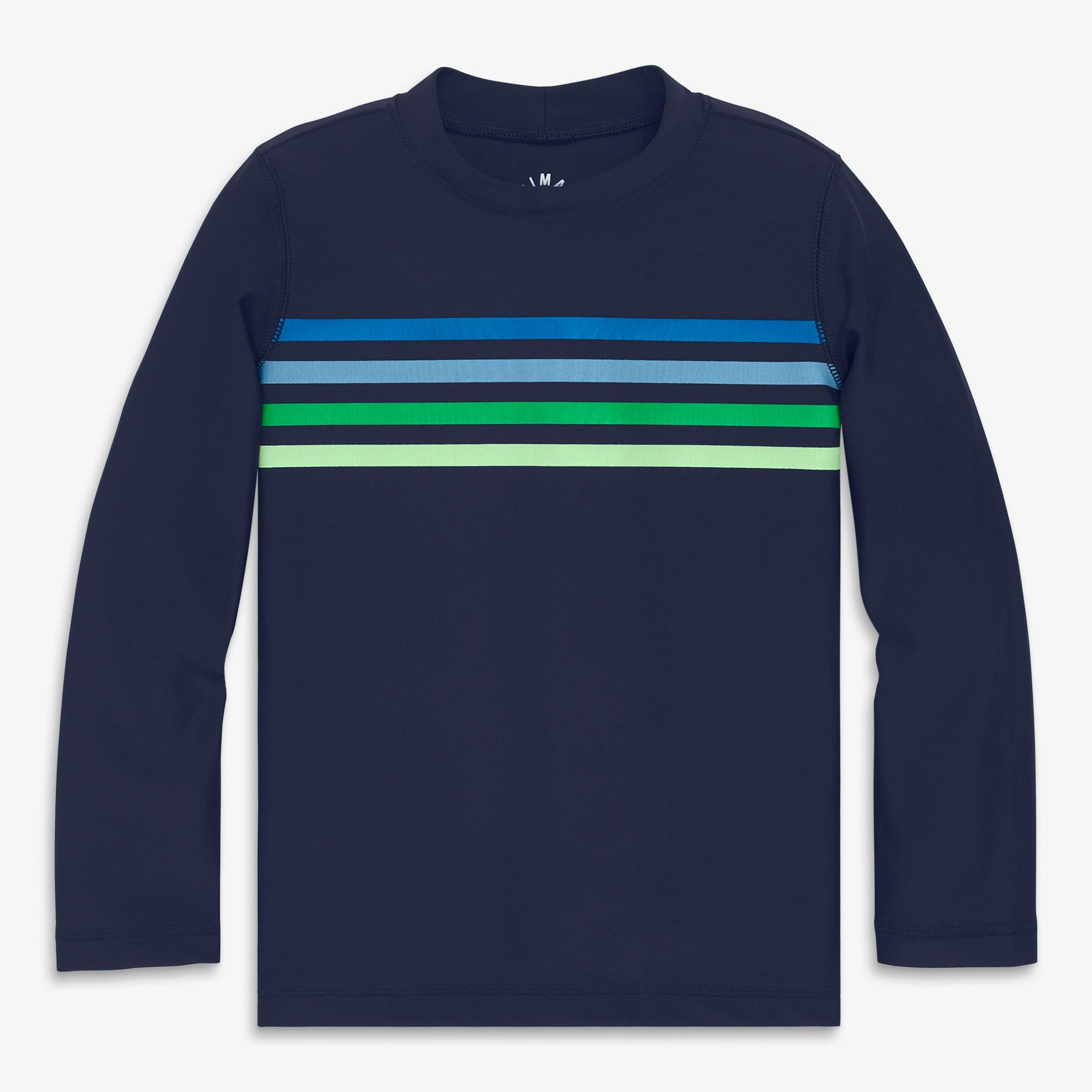 Clearance kids tonal banner long sleeve rash guard