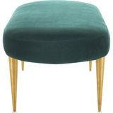 Corinne Velvet Oval Bench