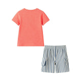 Boys Short Sleeve Tee & Quilted Short Set | Summer Shades
