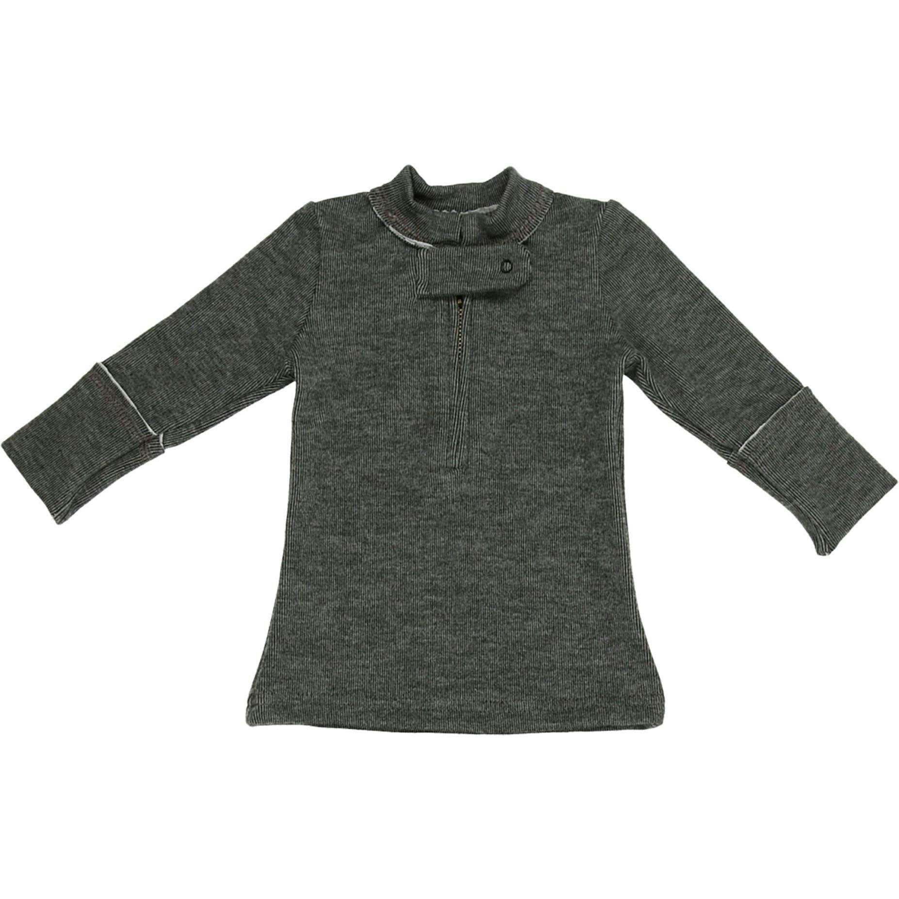 Unisex Montee Zipper Henley Shirt