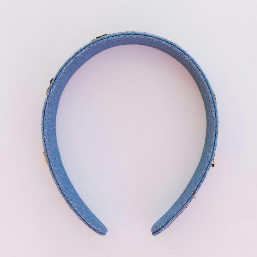 DENIM CHARMED FARMERS MARKET HEADBAND