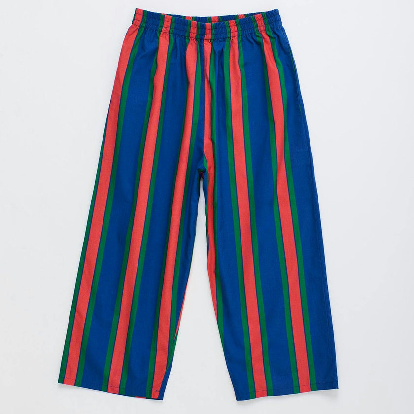 TROPIC STRIPED PANTS NAVY / RED