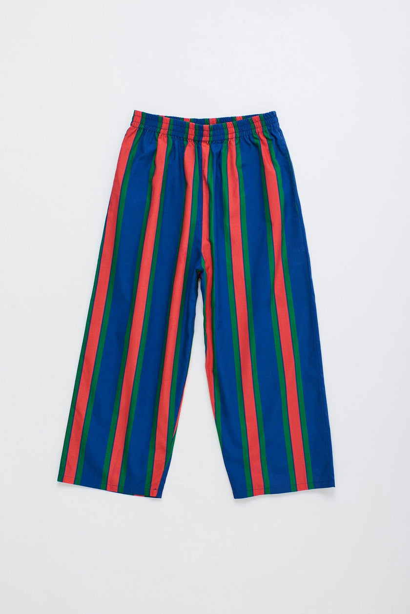 TROPIC STRIPED PANTS NAVY / RED