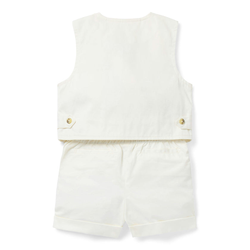 The Well Suited Baby Set, ivory