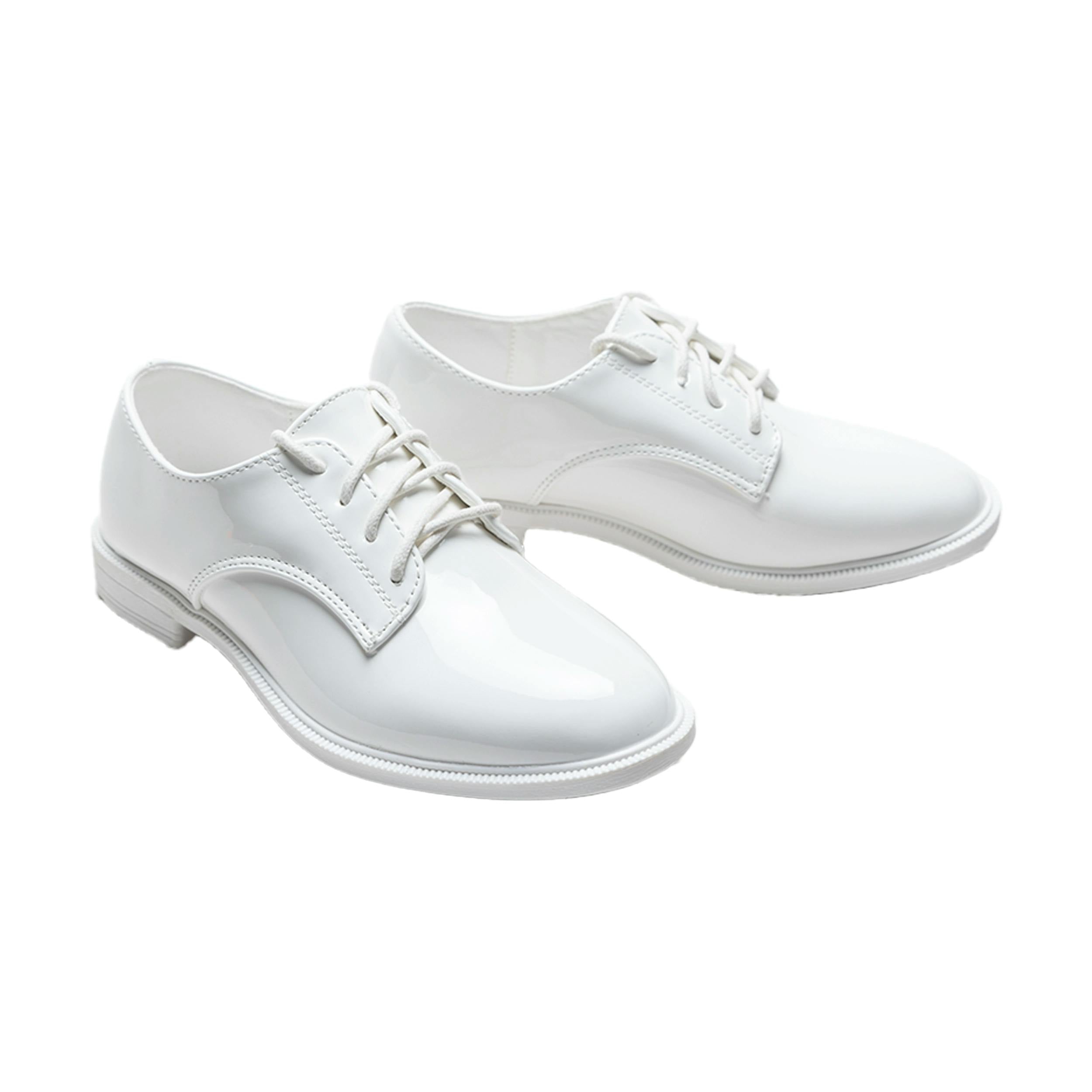 White Oxford Laced Dress Shoes