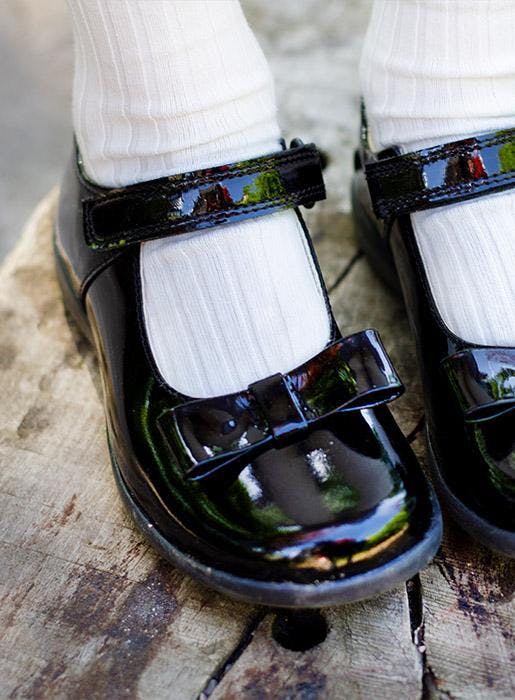 Hampton Classics Elsa School Shoes in Black Patent