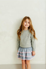 Tiegen Heart Grey Sweater
