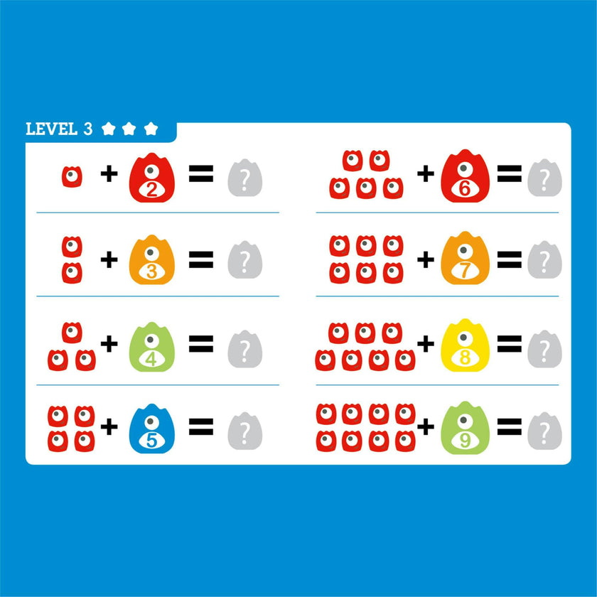 Monster Math Balance Scale W/ Monster Family Figures