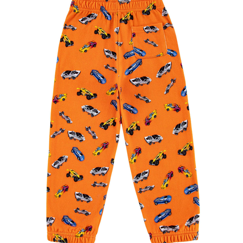 Soft Fleece Jogger, Orange Hot Rod