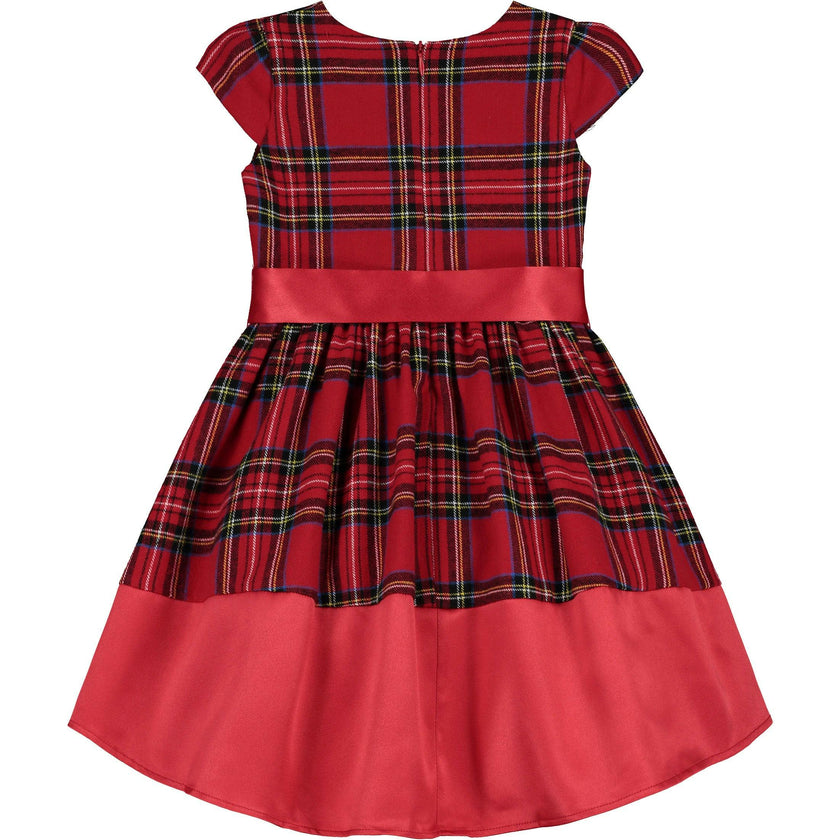 Florence Plaid Tartan Girls Party Dress