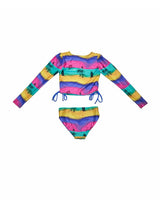 Girls Bikini Set (Side Tie Top & Reversible Bottoms) – Camp Cove