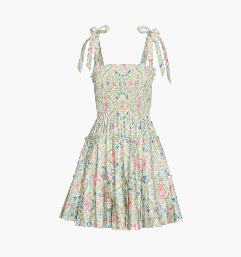 The Ribbon Charlotte Nap Dress - Sea Scroll