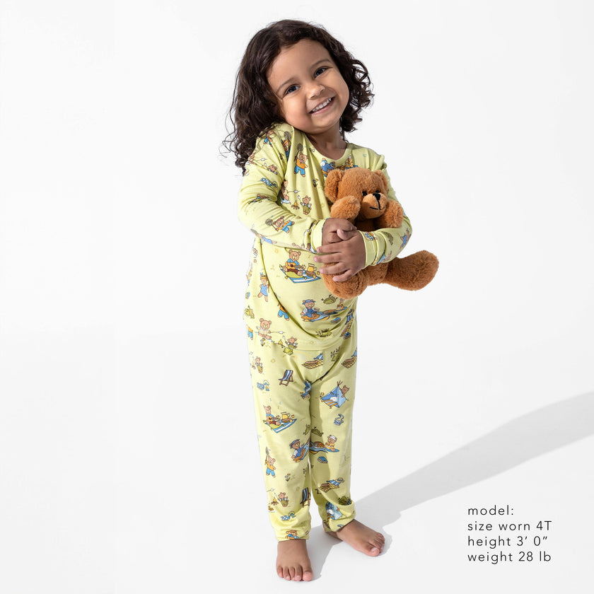 Teddy Bear Picnic Bamboo Kids Pajamas