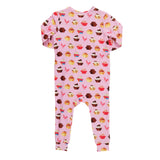 Baby Bamboo Romper - Pink Cupcakes
