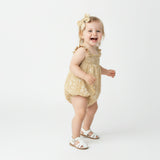 Organic Hair Bow Clip - Yellow Blossom
