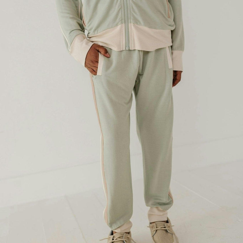 Track Striped Jogger Desert Sage