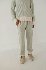 Track Striped Jogger Desert Sage