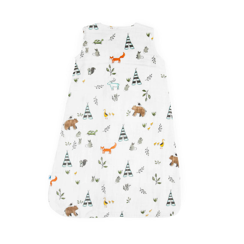 Cotton Muslin Sleep Bag - Forest Friends