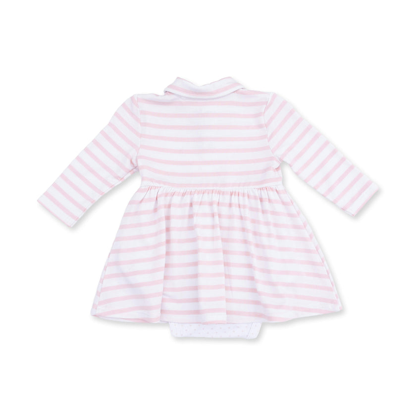 Football Dot and Stripe - Long Sleeve Tennis Bodysuit Dress