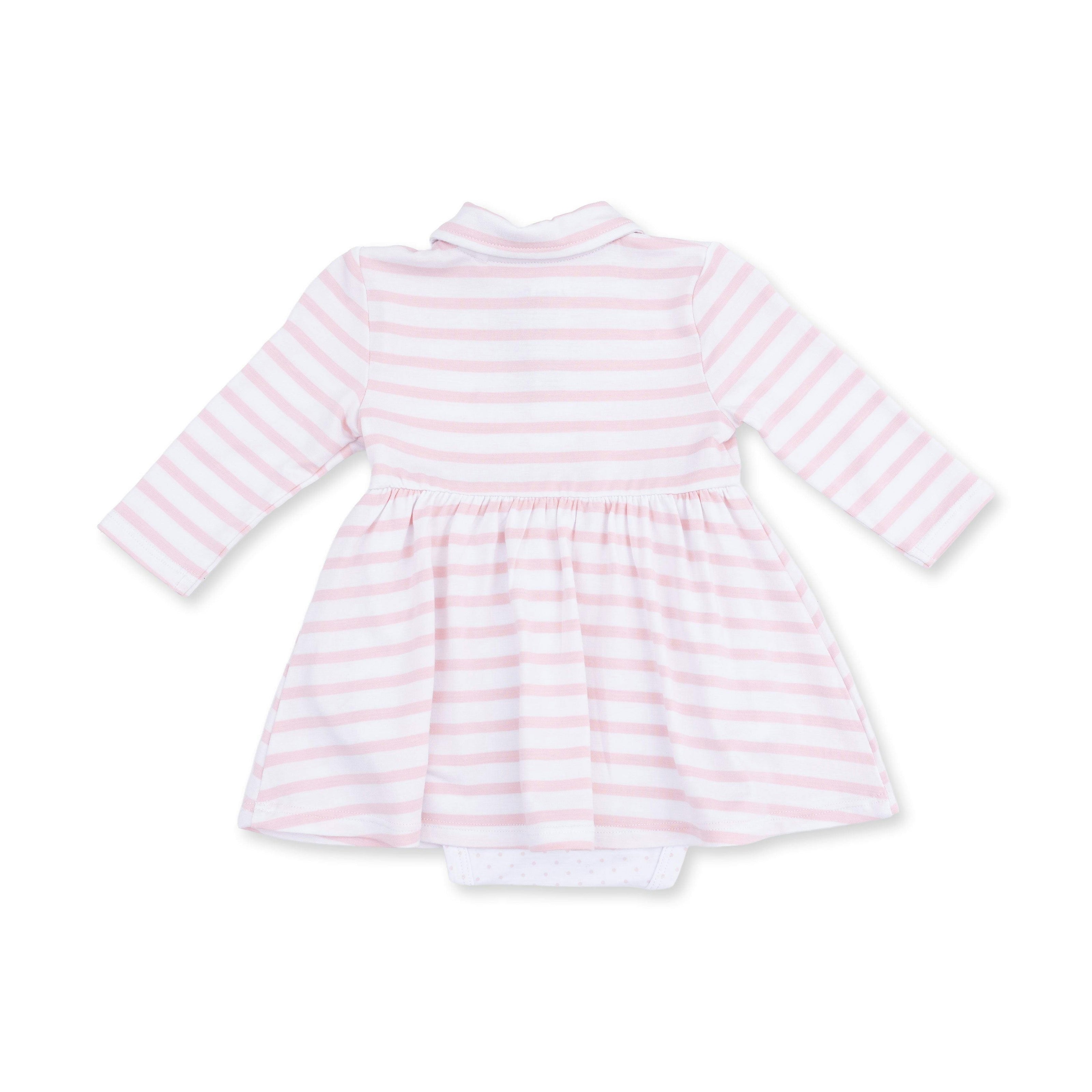 Football Dot and Stripe - Long Sleeve Tennis Bodysuit Dress