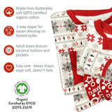 Matching Family Jammies Christmas Pajamas - Nordic Fair Isle Ivory