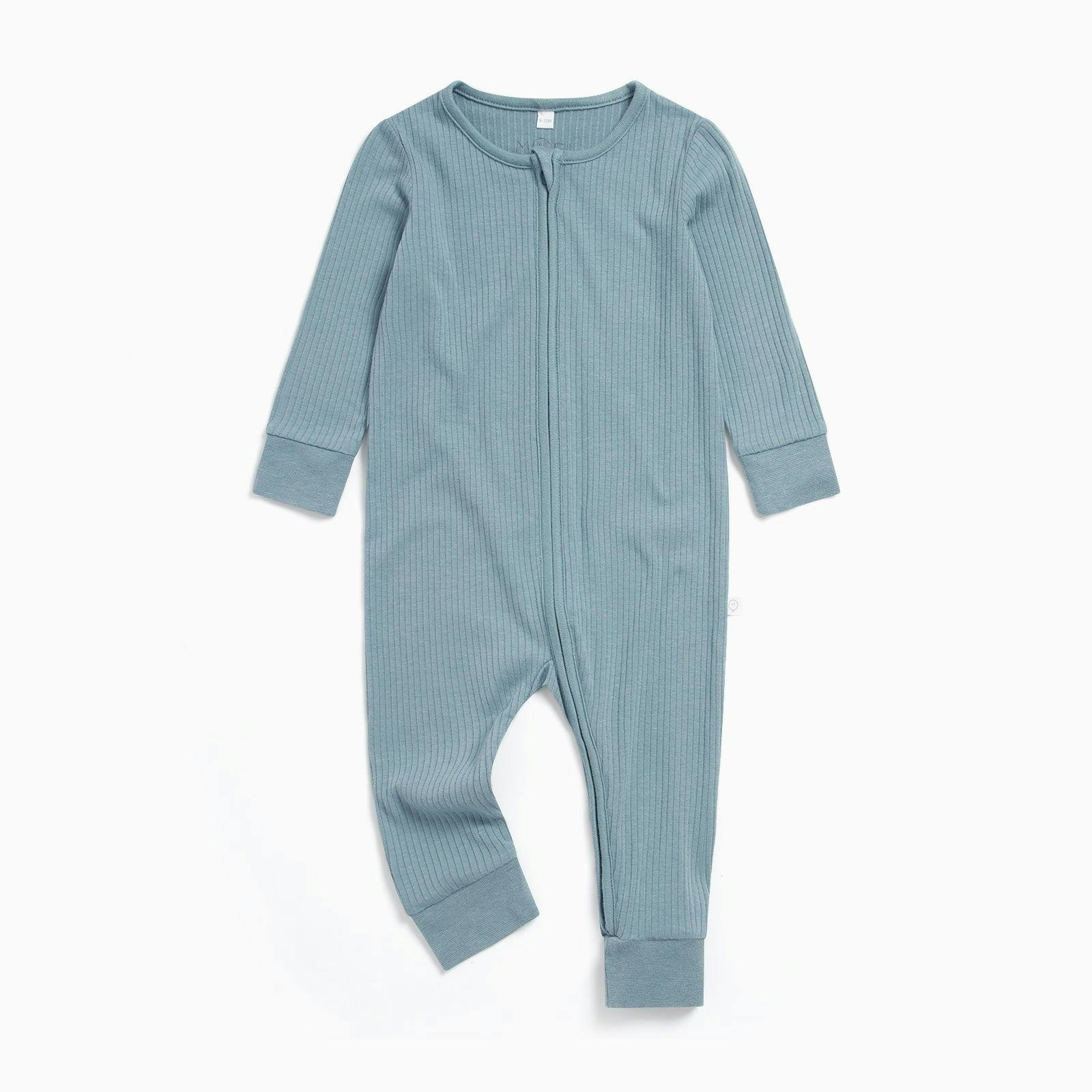 Ribbed Clever Zip Snug Fit Pajamas