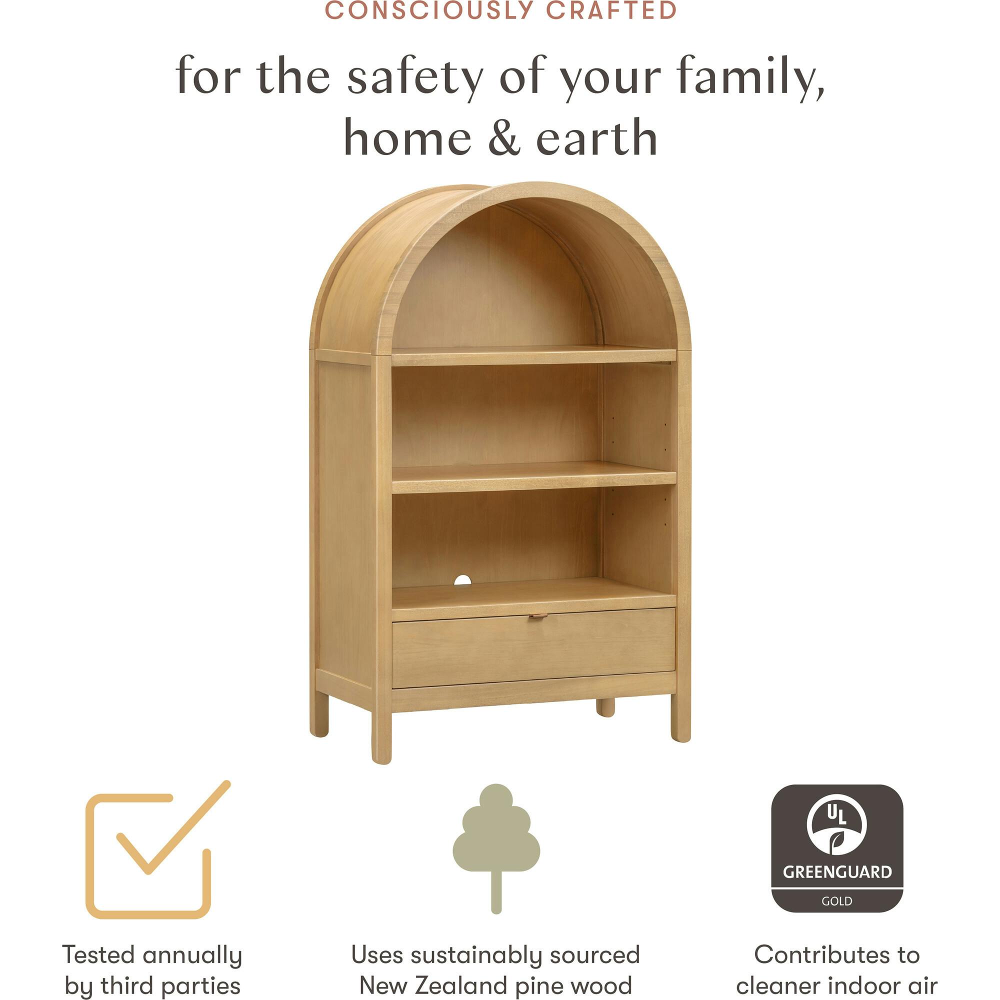 Bondi Assembled Bookcase in Honey
