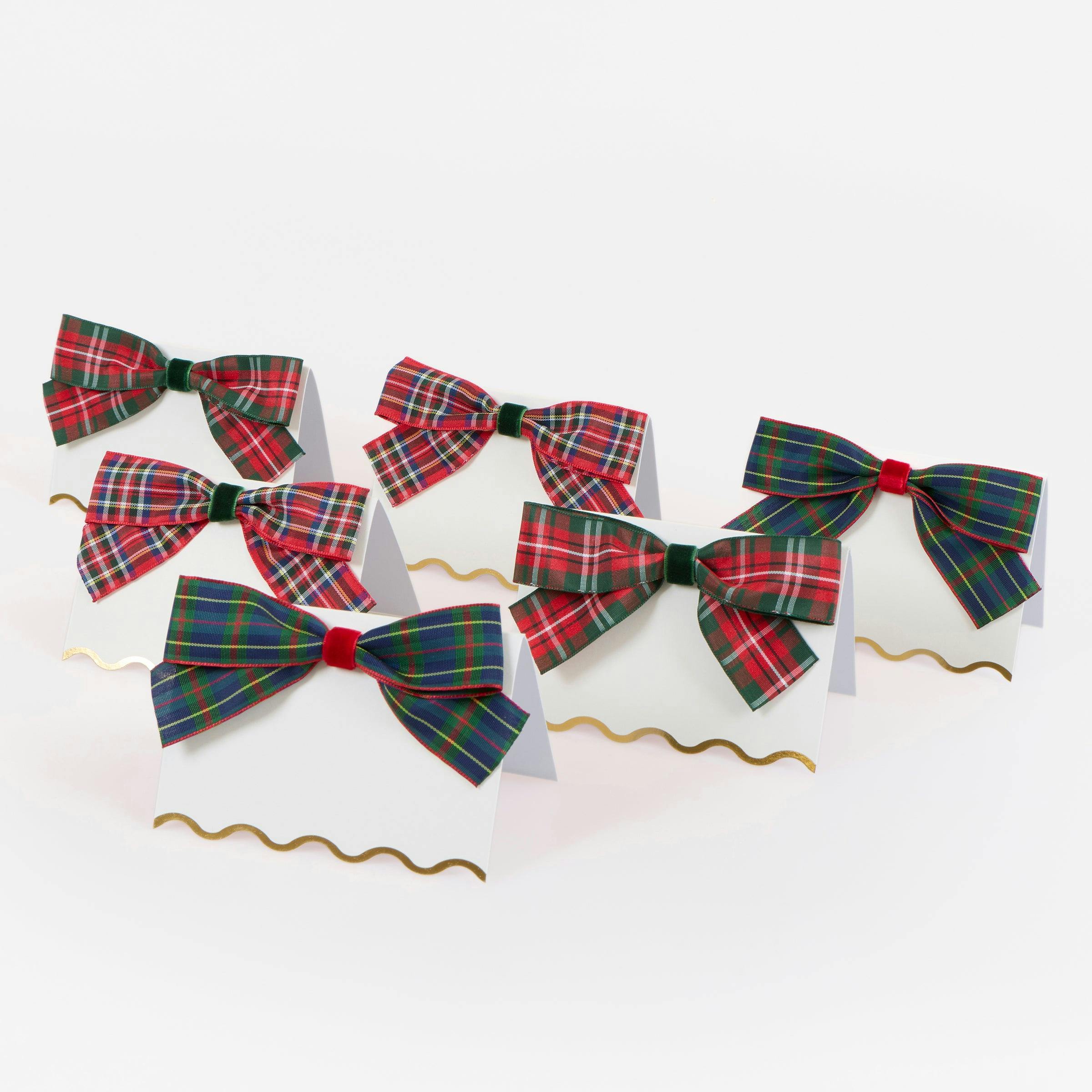 Plaid Place Cards