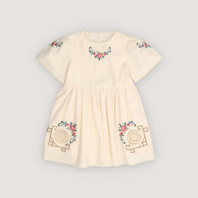Narcise Dress Ecru