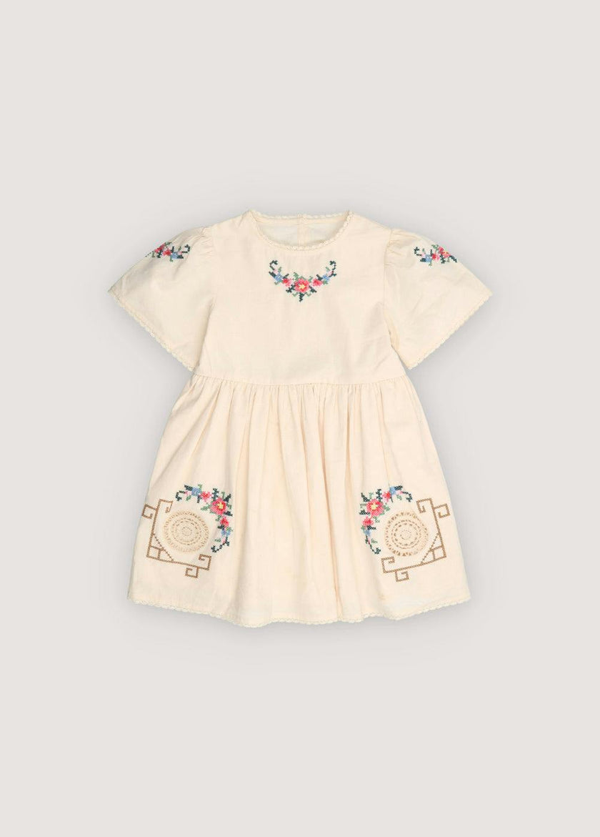 Narcise Dress Ecru