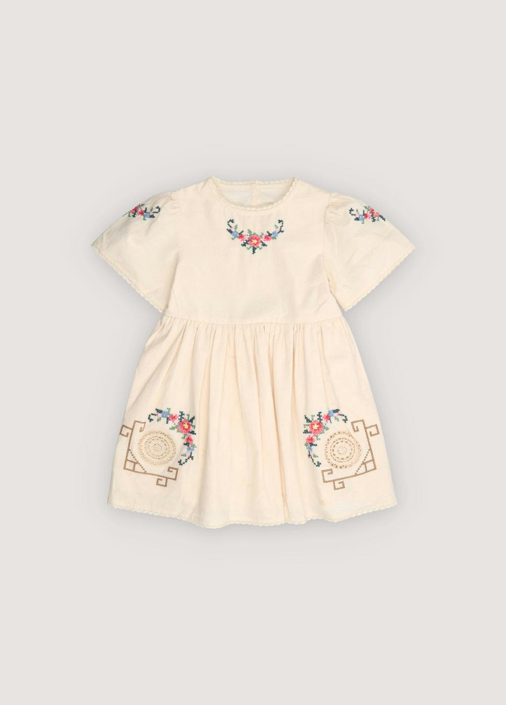 Narcise Dress Ecru