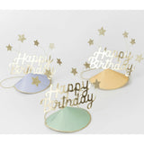 Happy Birthday & Stars Party Hats
