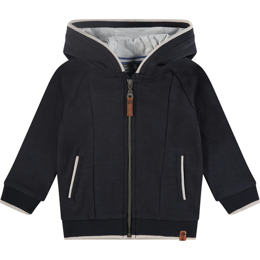 Navy Hooded Zip Sweatshirt