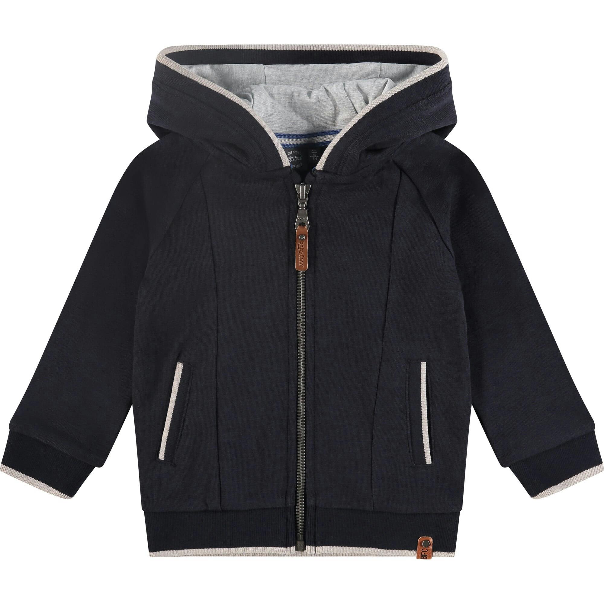 Navy Hooded Zip Sweatshirt
