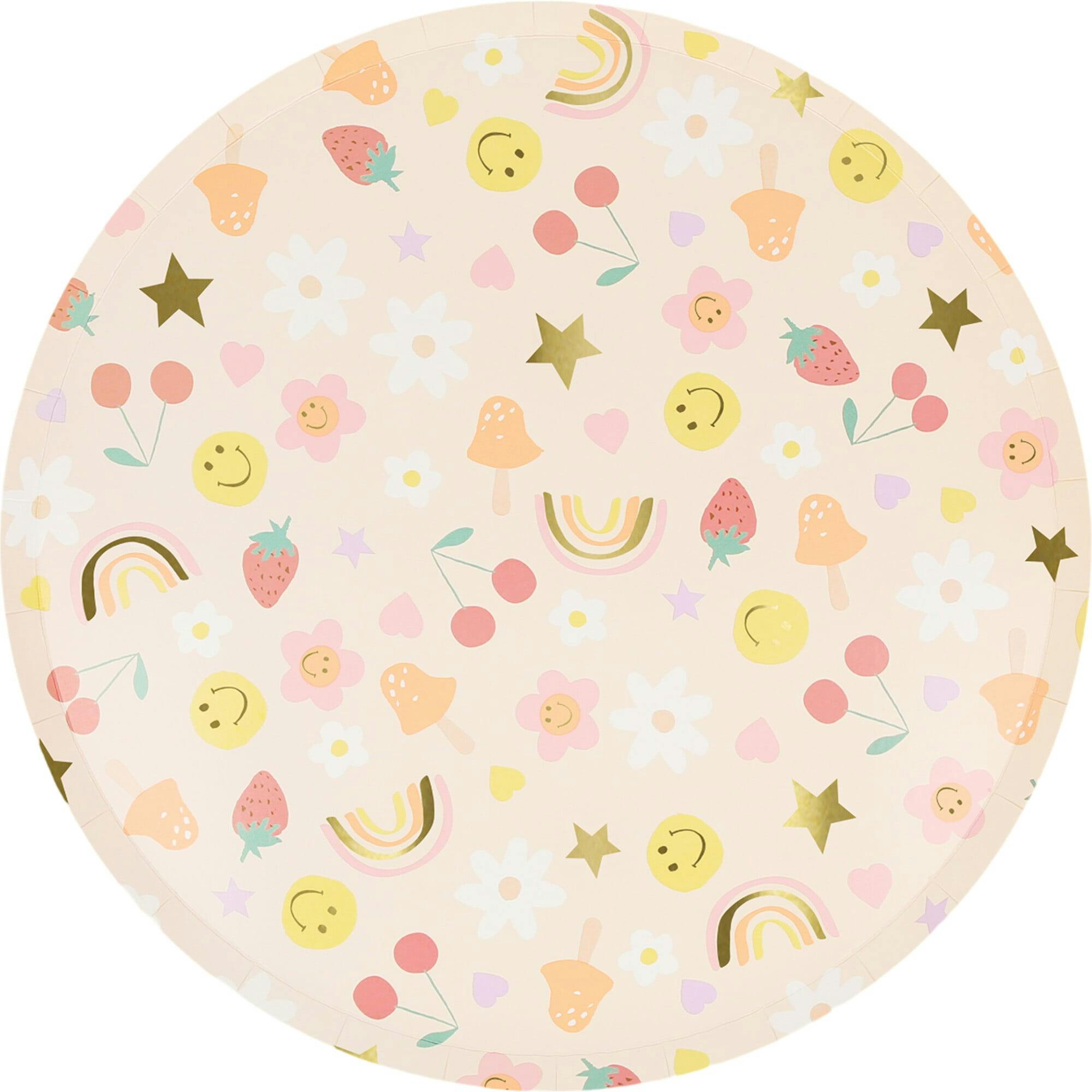 Happy Face Icons Dinner Plates