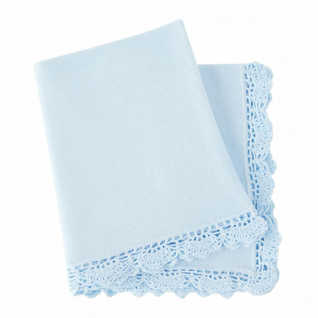 Pima Blue Crochet Blanket
