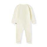 Cream Waffle Zipper Pajama